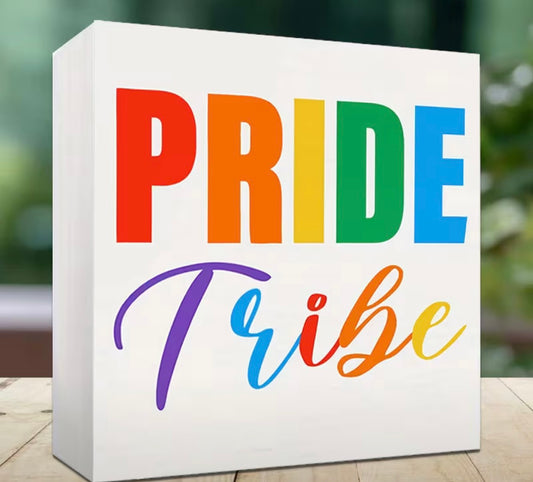 PRIDE TRIBE RAINBOW DECOR BLOCK