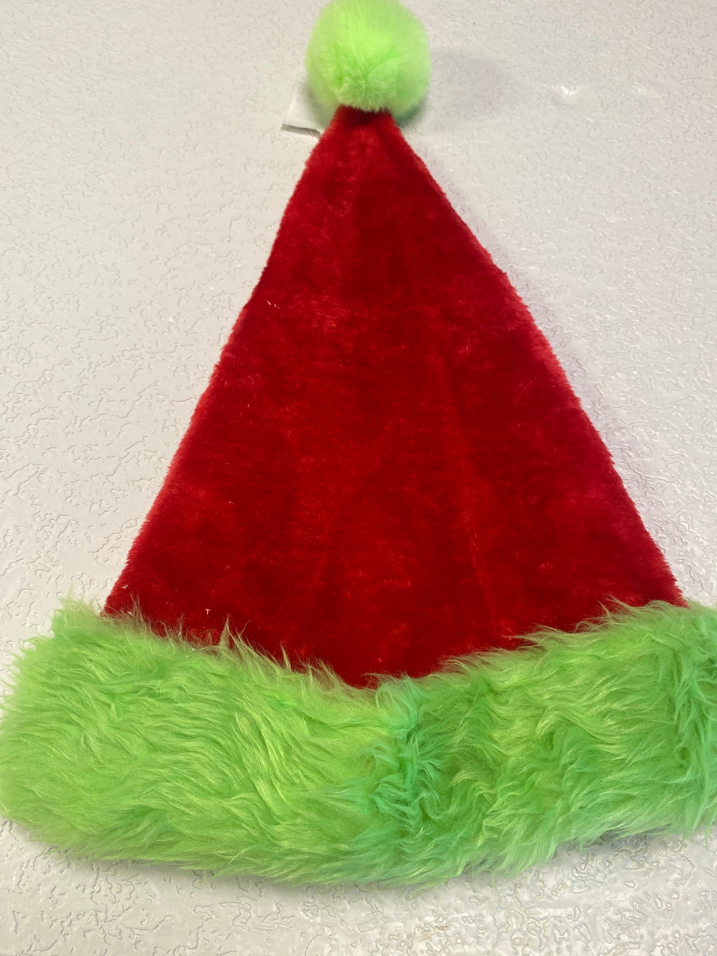 VINTAGE GREEN RED SANTA HAT