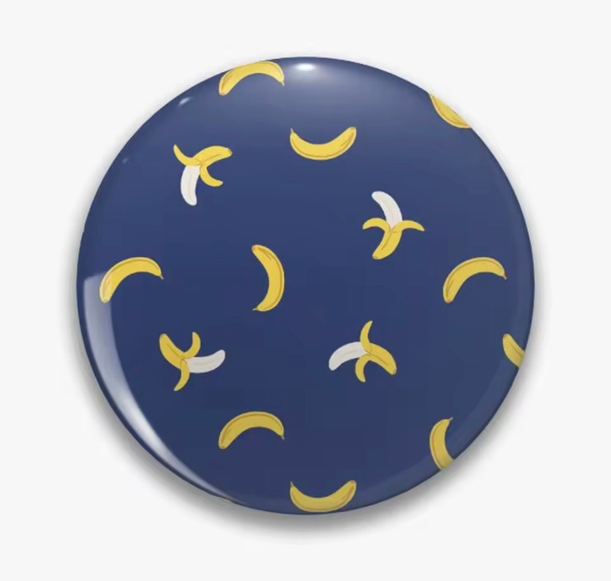 I SAW THEM BANANA SOCK SMALL BUTTON 1.25IN