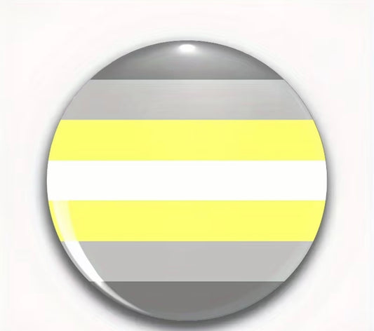 DEMIGENDER PRIDE FLAG BUTTON