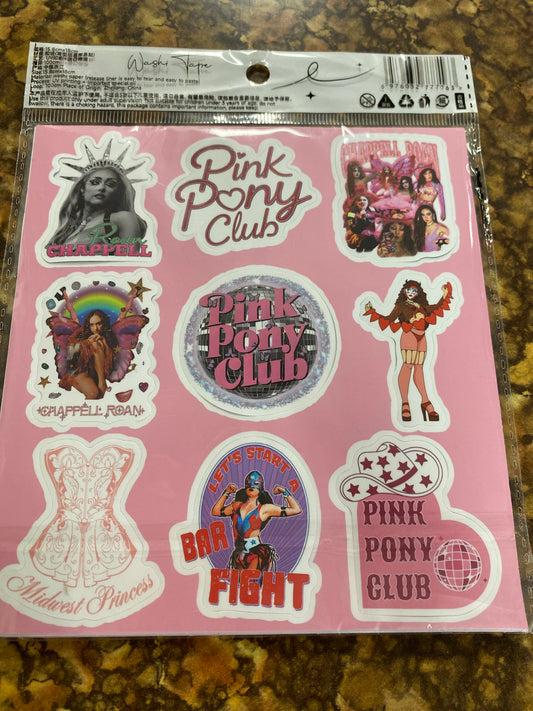 TRENDING STICKERS PK PINK PONY CLUB