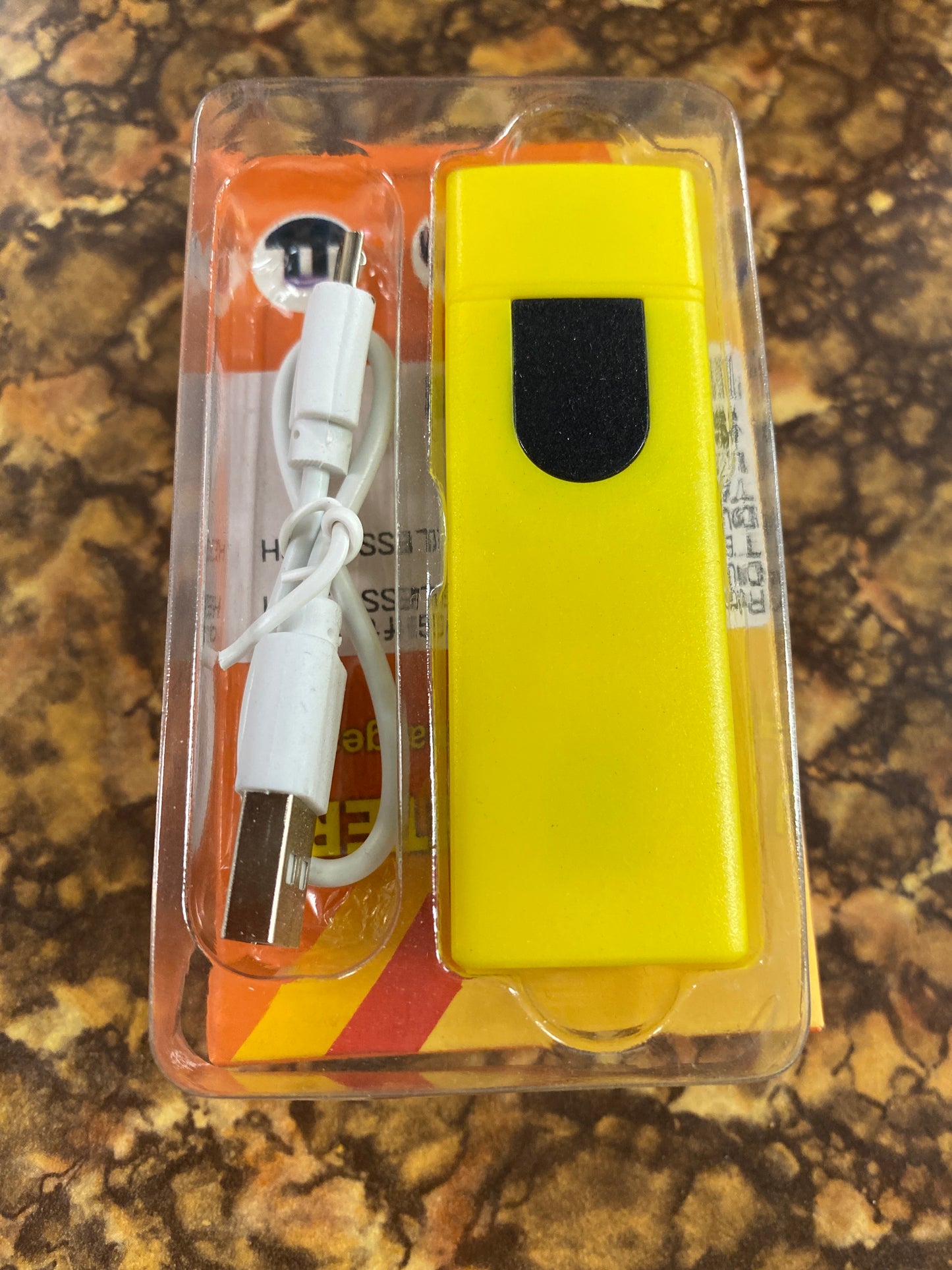 DURABLE ABS FLAMELESS LIGHTER YELLOW