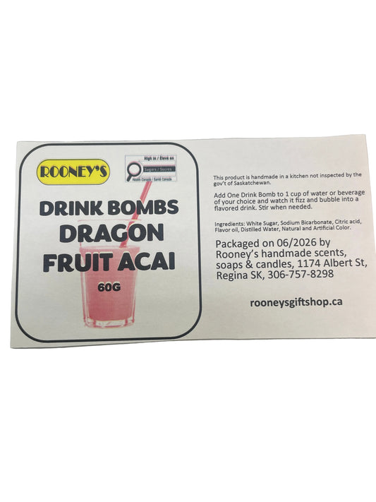 DRINK BOMBS DRAGON FRUIT ACAI 2 PACK
