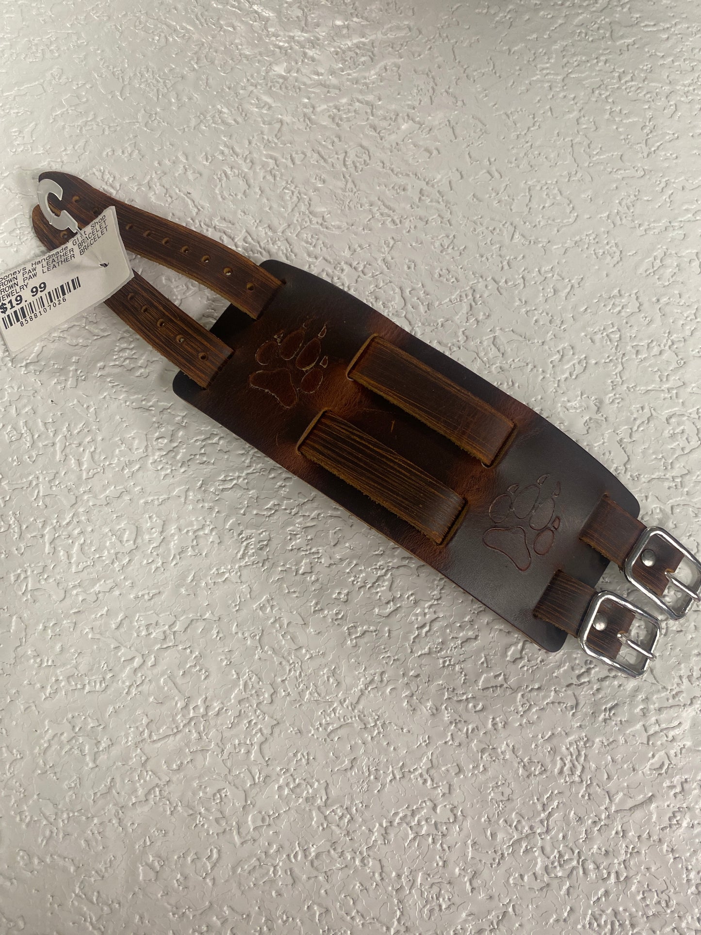 BROWN PAW LEATHER BRACELET