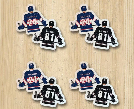 HEATED RIVALRY JERSEYS VINYL STICKER