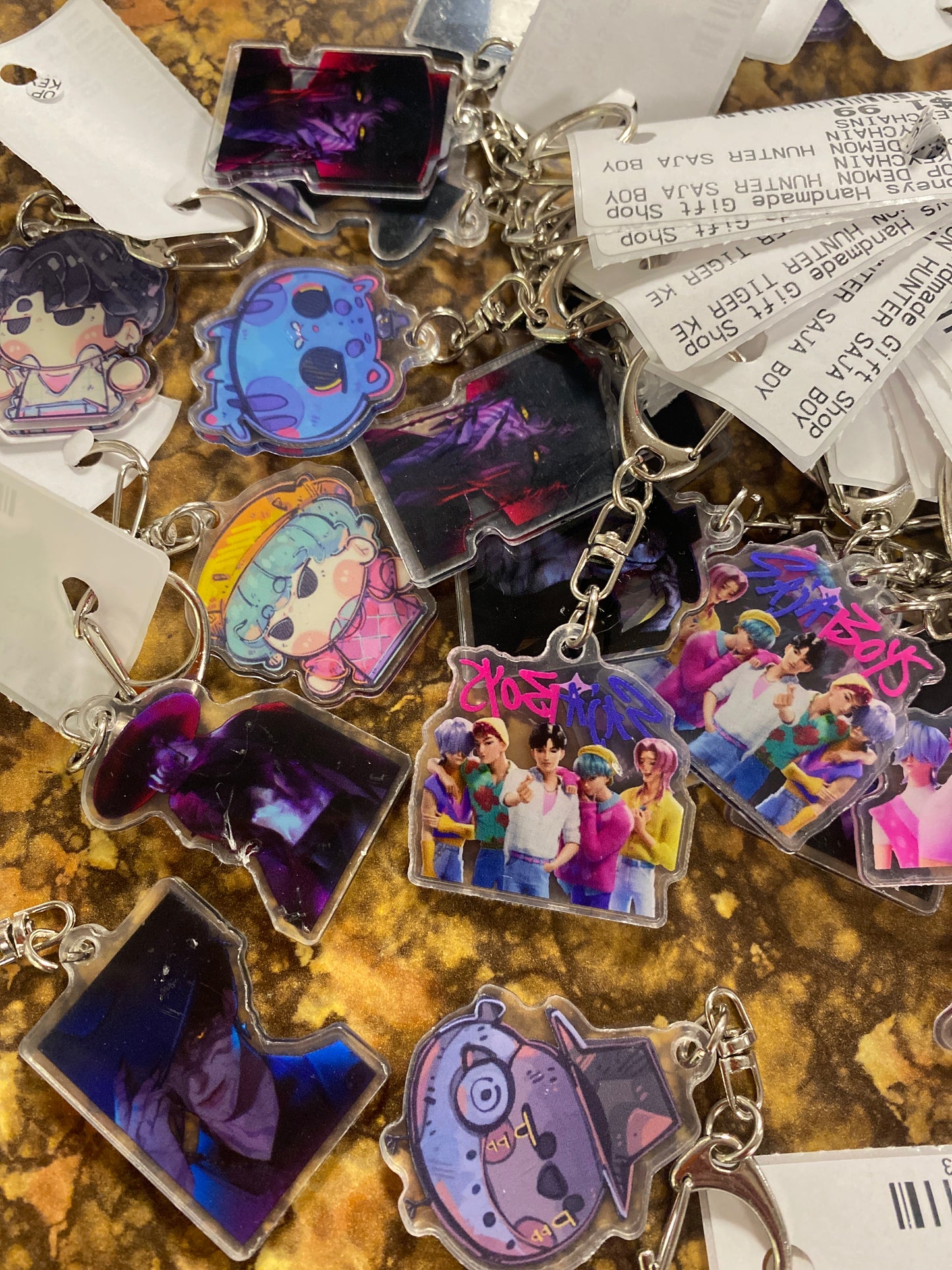 KPOP DEMON HUNTER SAJA BOYS KEYCHAIN