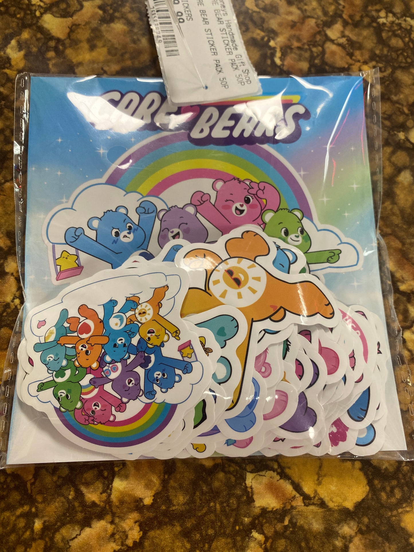 CARE BEAR STICKER PACK 50PC