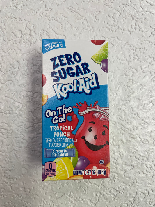 ZERO SUGAR KOOL AID ON THE GO TROPICAL PUNCH
