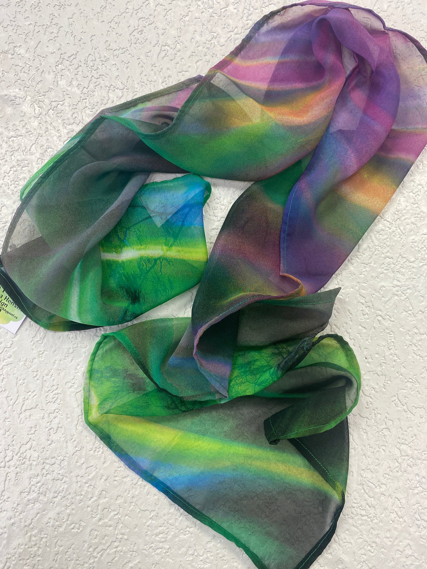 SCARVE GREEN RED YELLOW