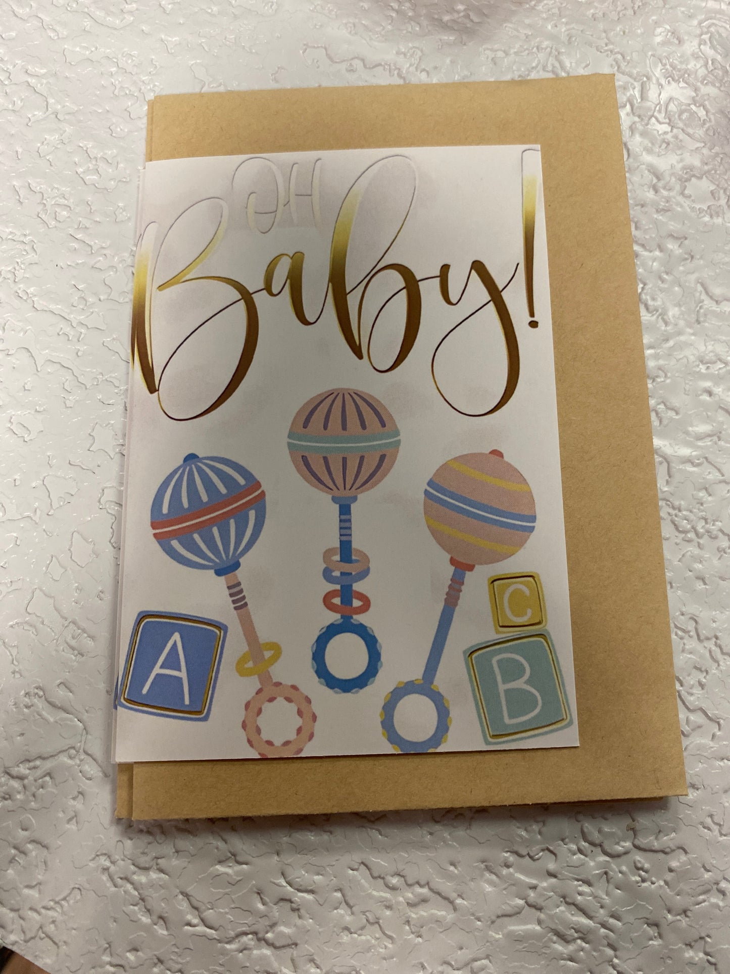 BABY SHOWER GREETING CARD