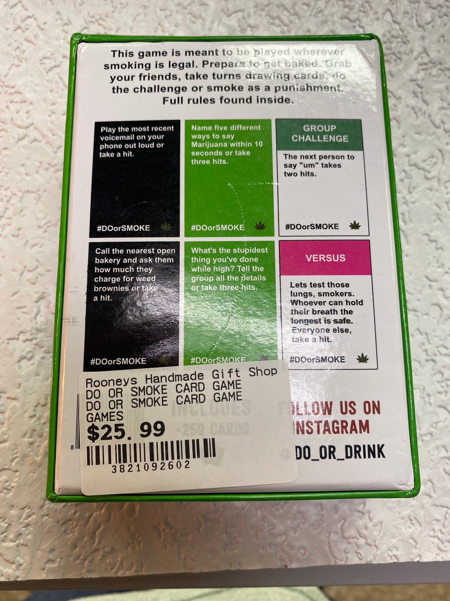 DO OR SMOKE CARD GAME