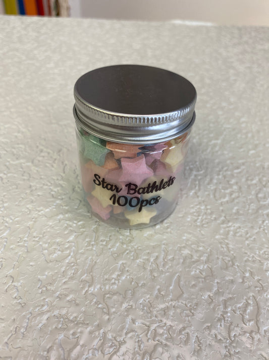 100OPCS STAR SHAPED BATH BOMBS