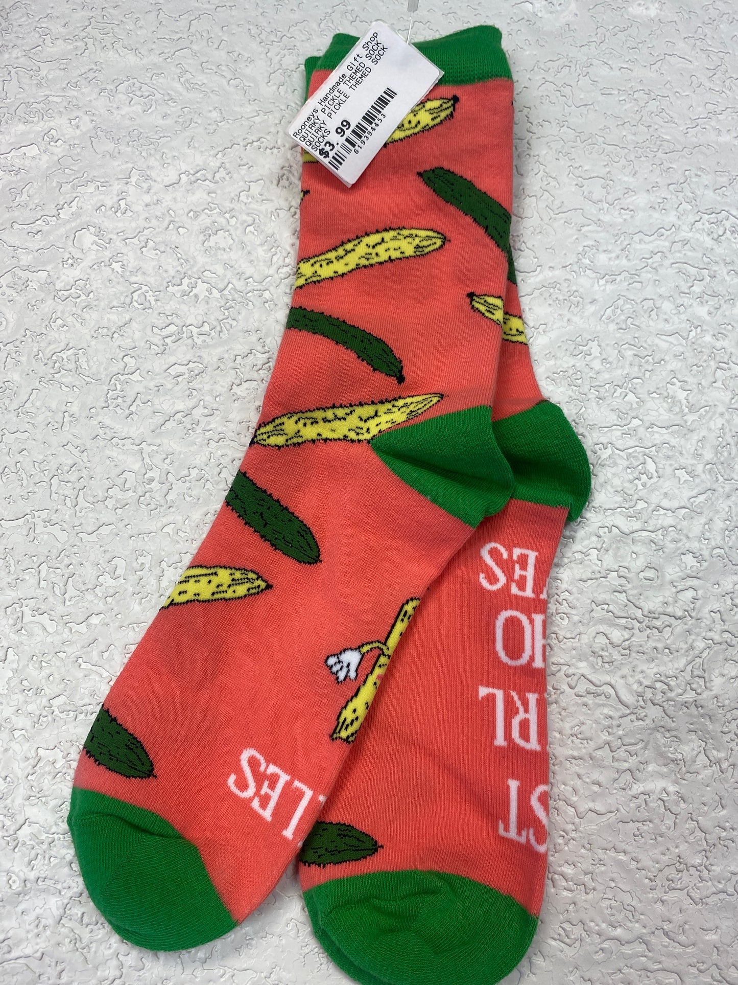 QUIRKY PICKLE THEMED SOCK