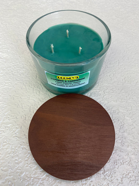 CYPRESS & CARDAMOM 3 WICK CANDLE 350G
