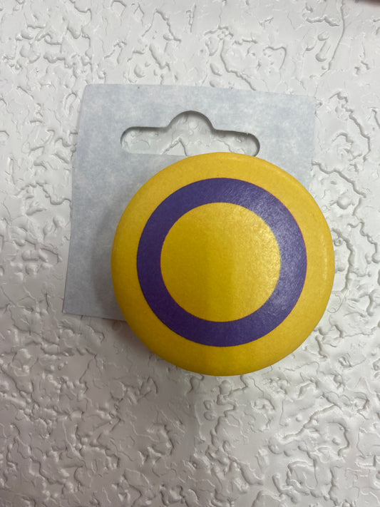 INTERSEX PRIDE FLAG BUTTON