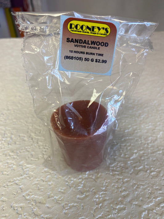SANDALWOOD VOTIVE CANDLE