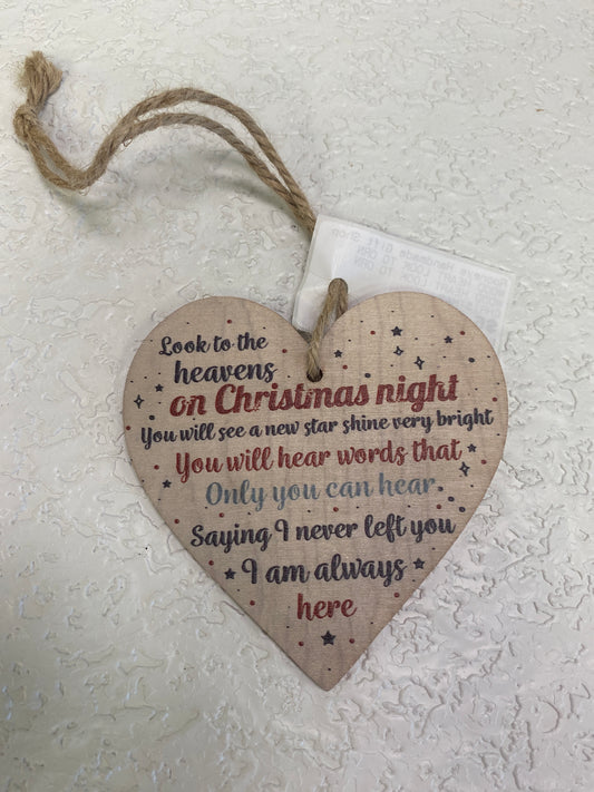 WOOD HEART LOOK TO ORN