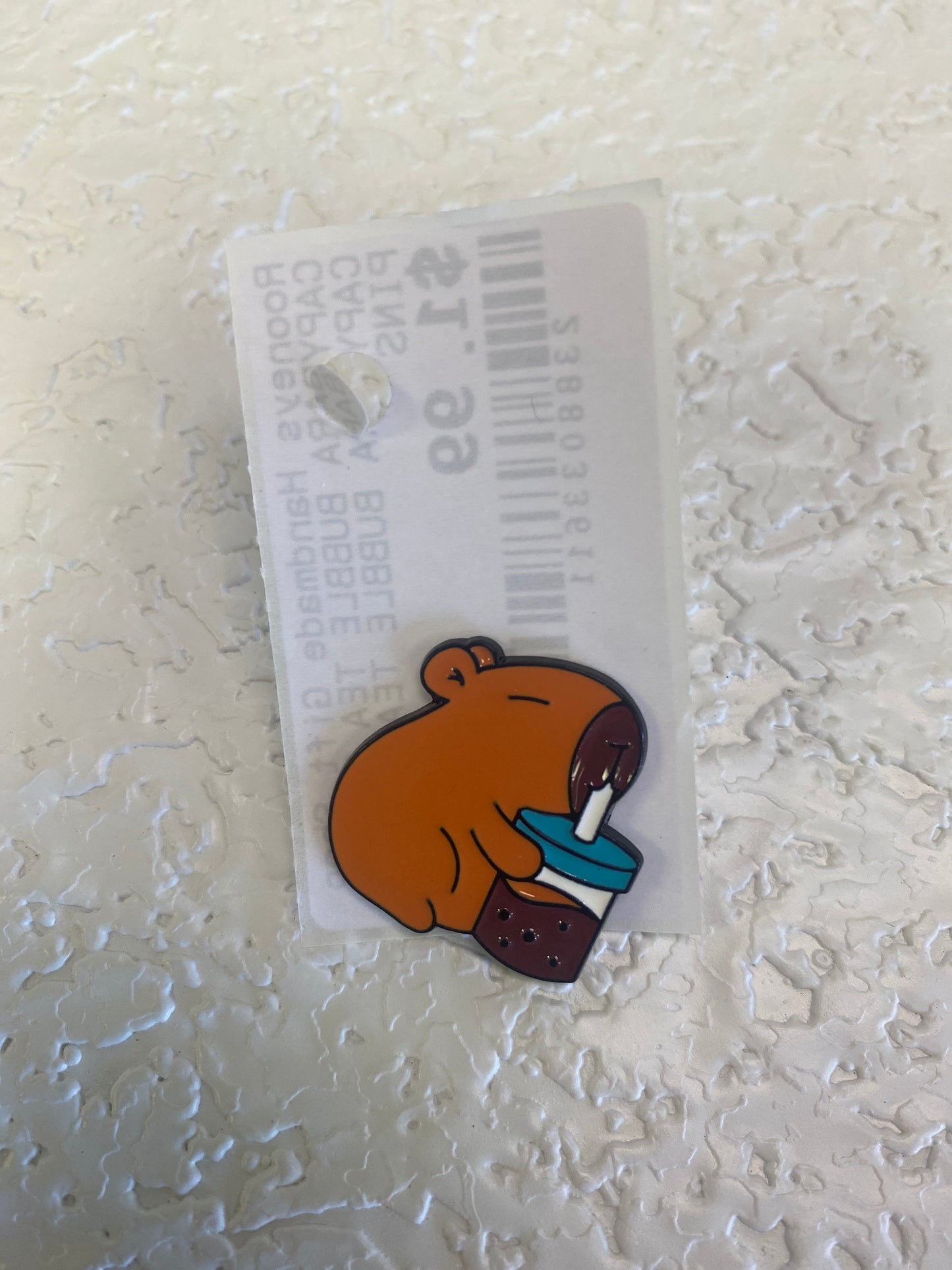 CAPYBARA BUBBLE TEA PIN