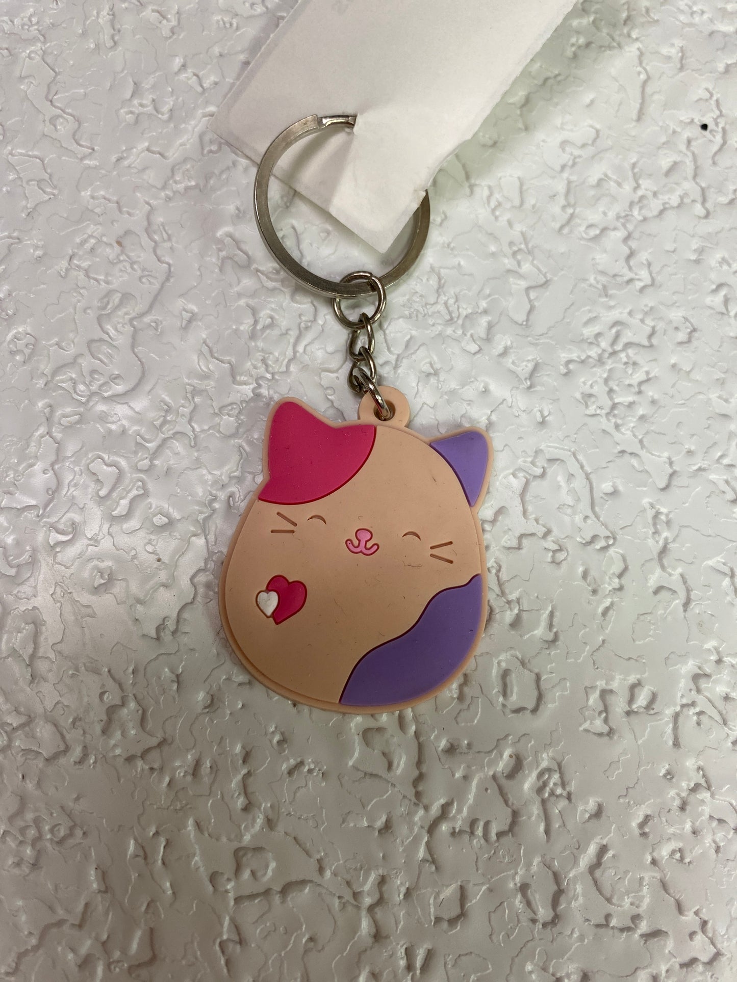PINK CAT KEYCHAIN
