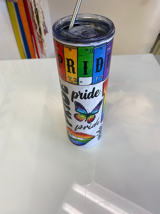 30OZ TUMBLER PRIDE STAINLESS STEEL WATER BOTTLE
