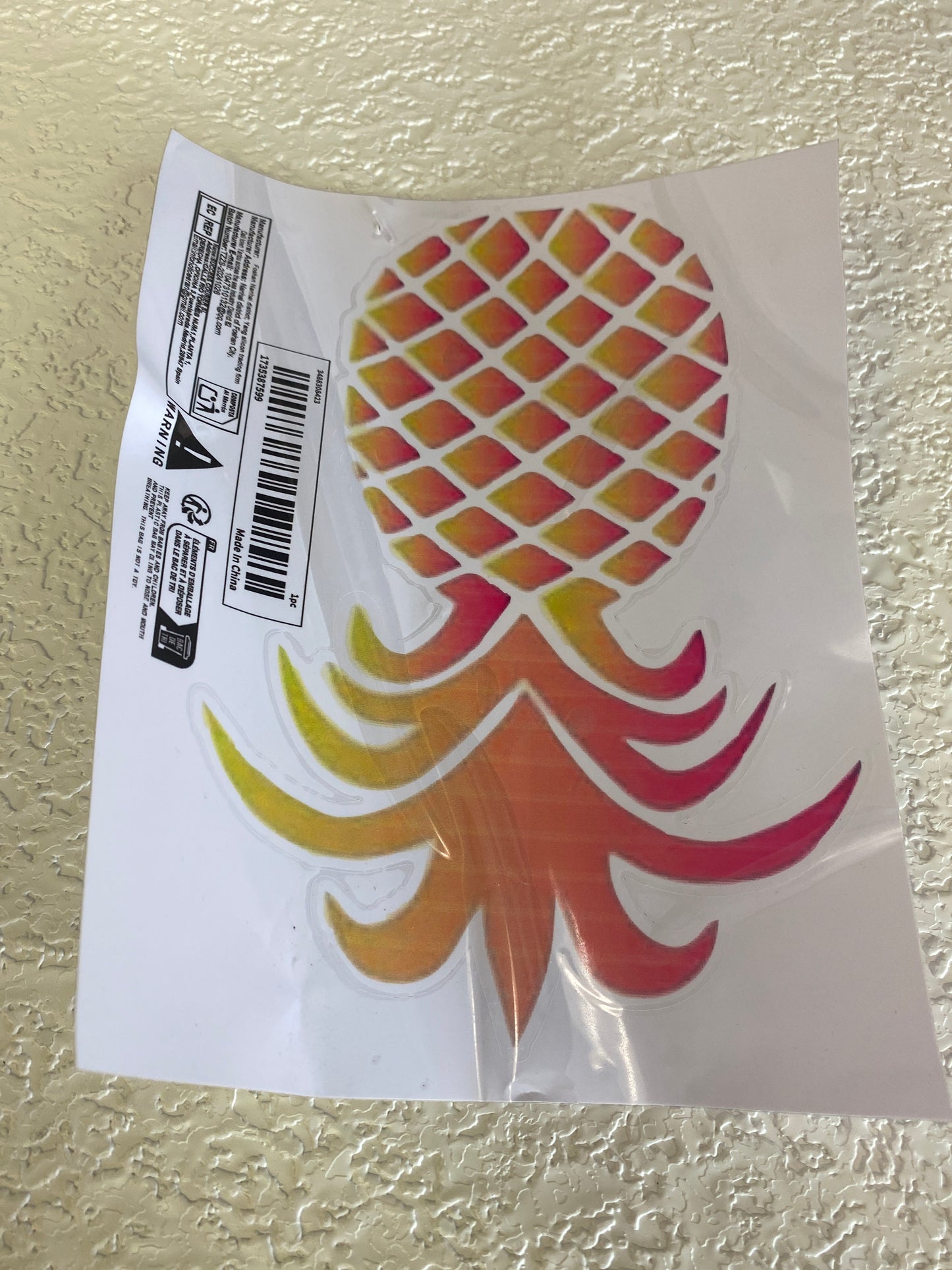 VINAL SWINGERS LARGE PINEAPPLE STICKER