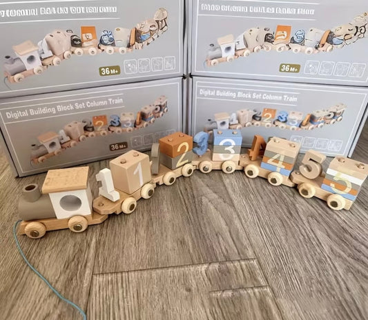WOODEN PUZZLE TRAIN