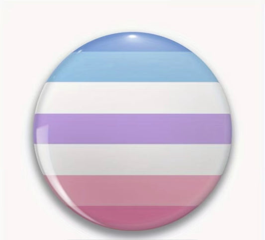 BIGENDER PRIDE FLAG BUTTON