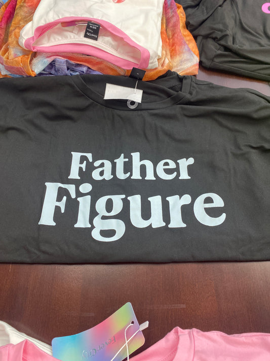 FATHER FIGURE BLACK SHORT SLEEVE SHIRT MEDIUM