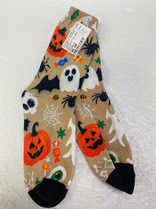 HALLOWEEN TAN GHOST THEMED SOCKS