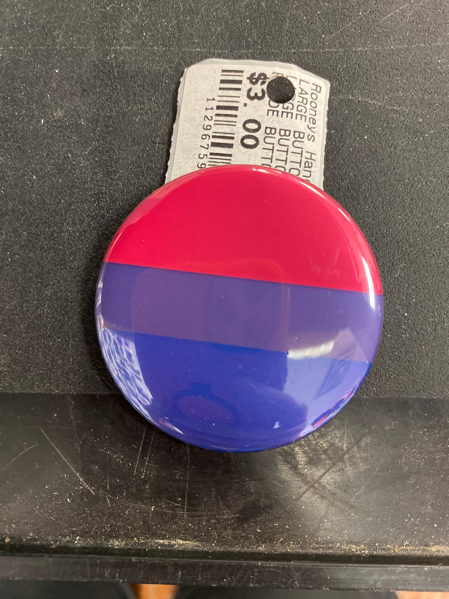 LARGE BUTTON BI PRIDE