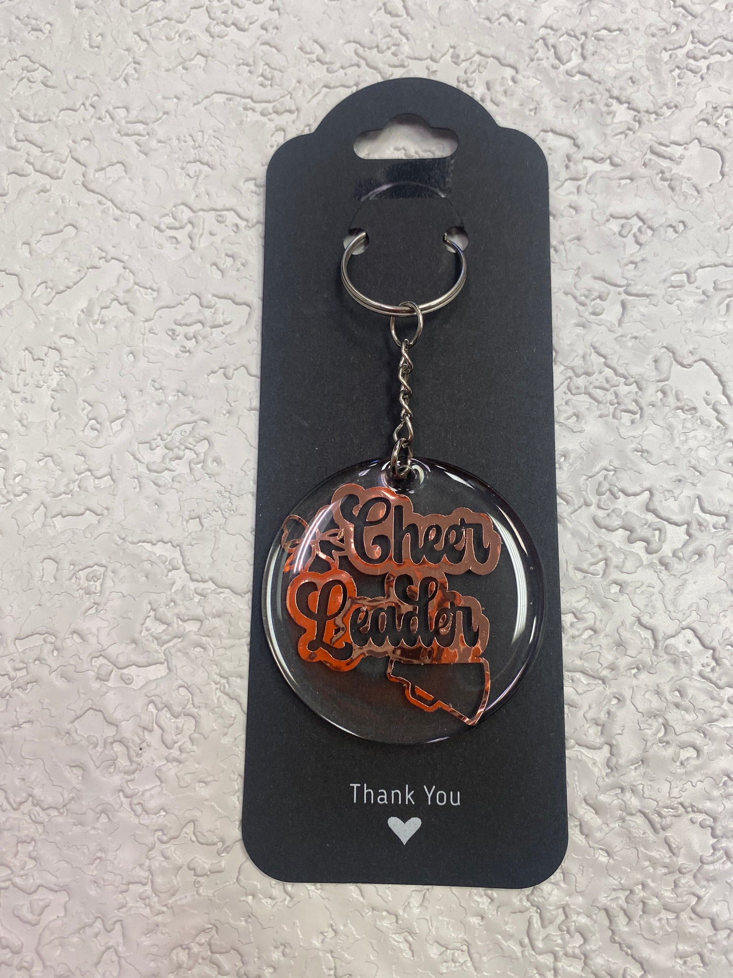 KEYCHAIN CHEER LEADER ROSE GOLD