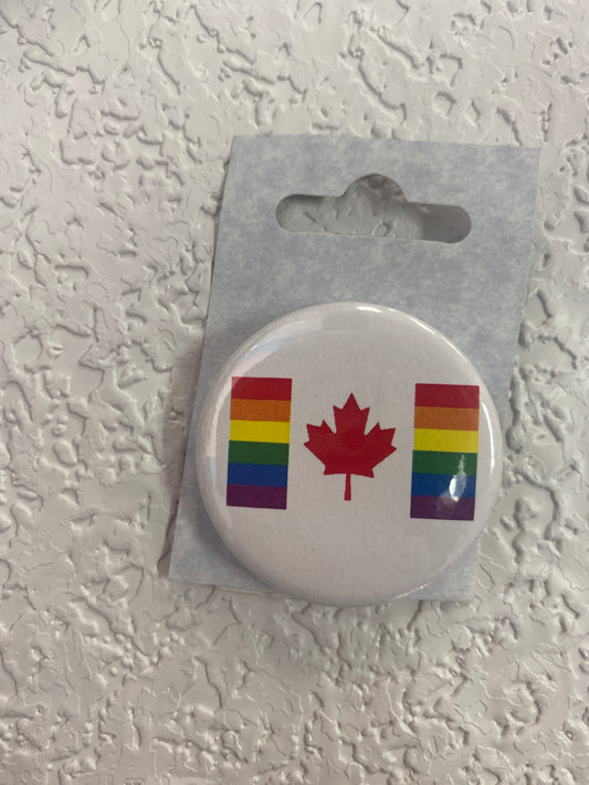 PRIDE CANADA FLAG BUTTON
