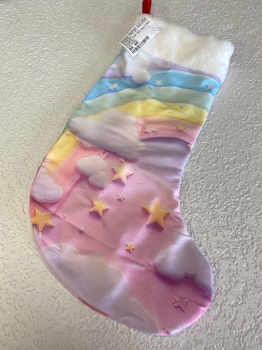 RAINBOW PINK SKY CHRISTMAS STOCKING