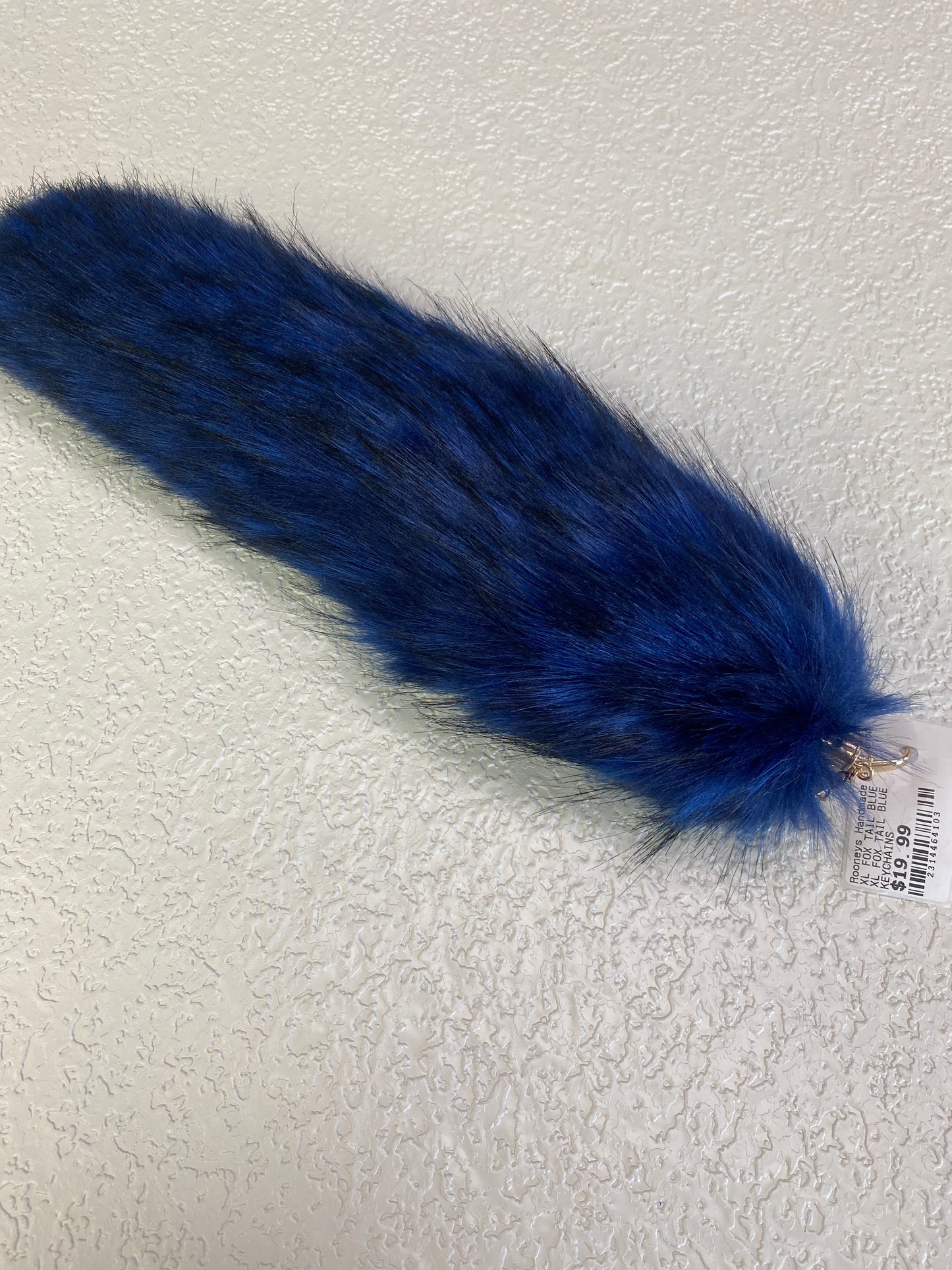 XL FOX TAIL PEACOCK BLUE