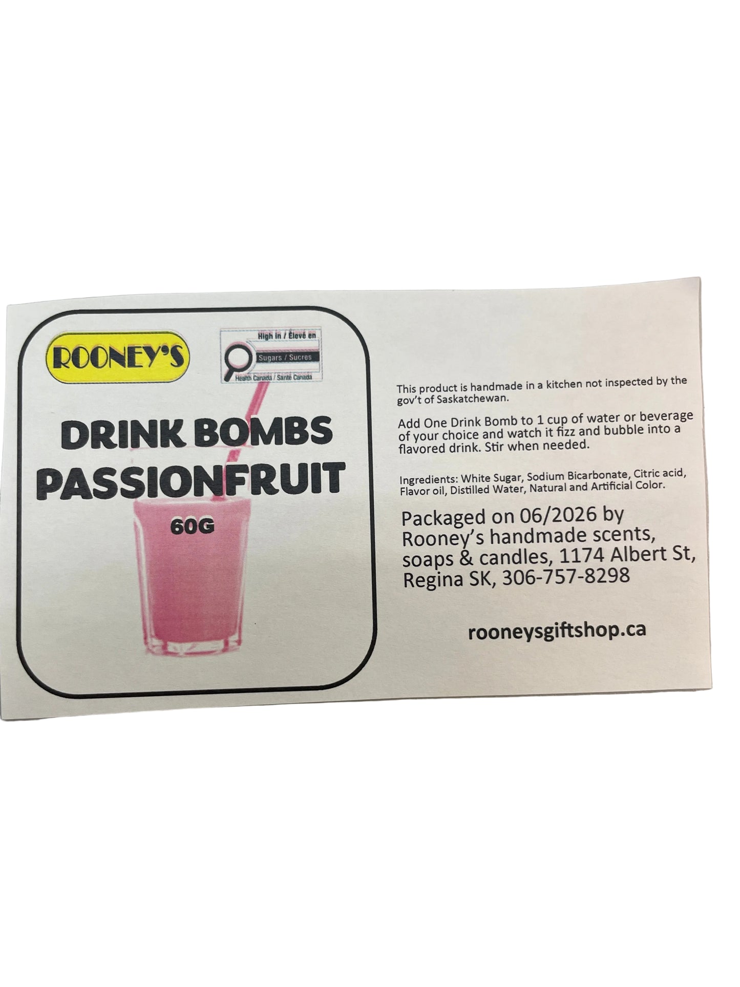 DRINK BOMBS PASSIONFRUIT 2 PACK