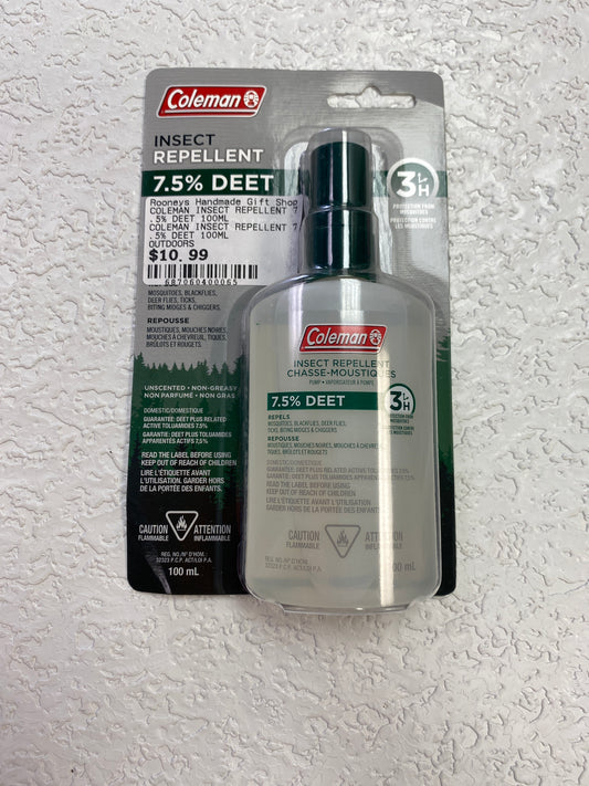 COLEMAN INSECT REPELLENT 7.5% DEET 100ML