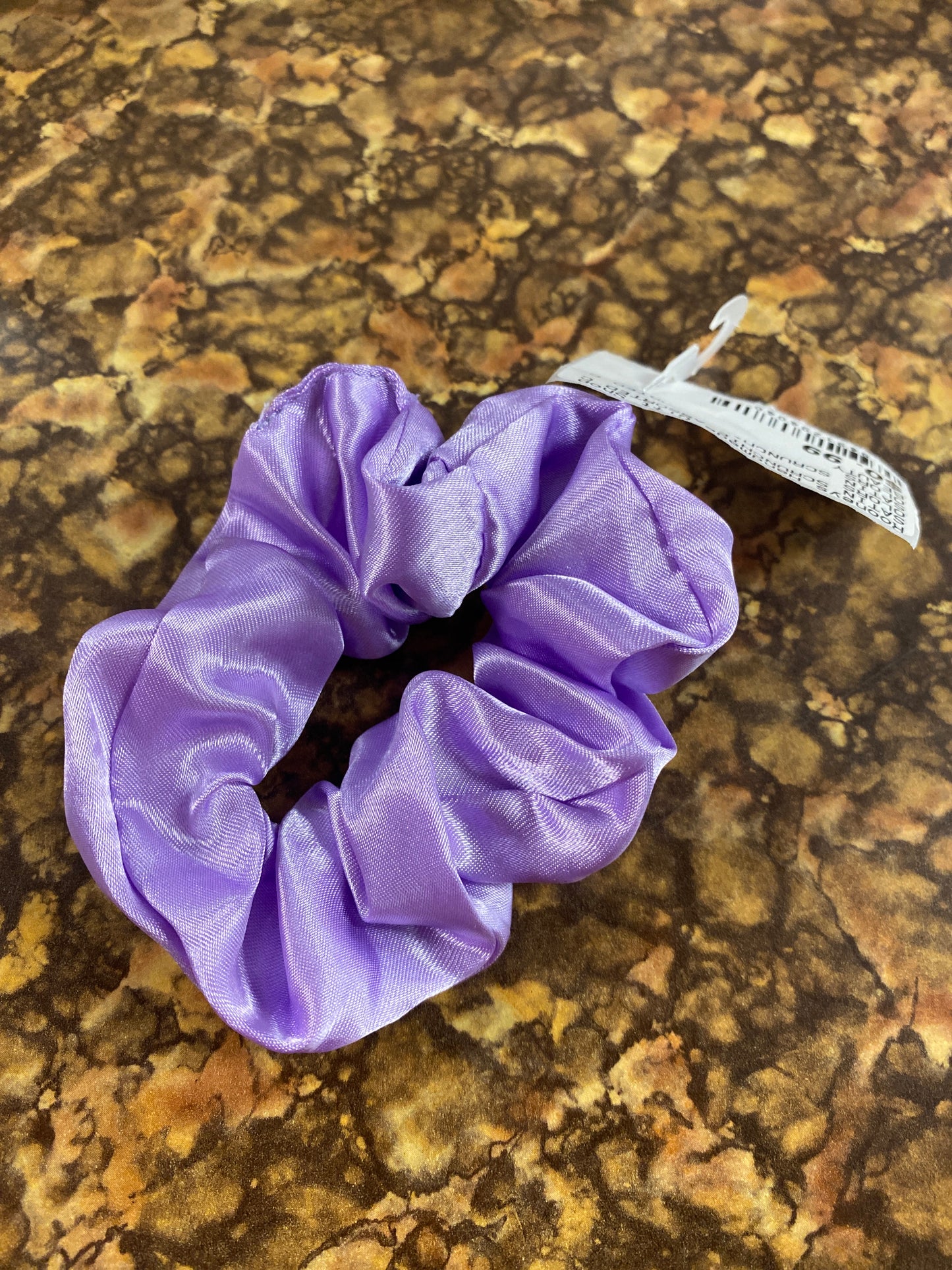 SATIN SCRUNCHIE MEDIUM PURPLE