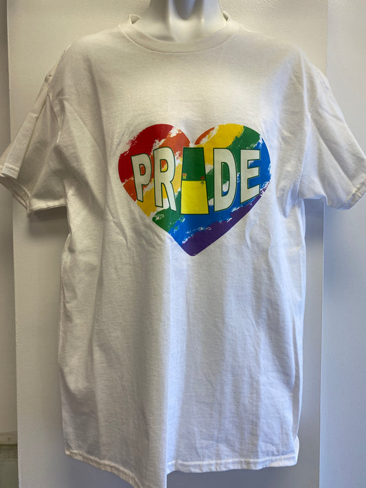 PRIDE SASK HEART WHITE SHIRT