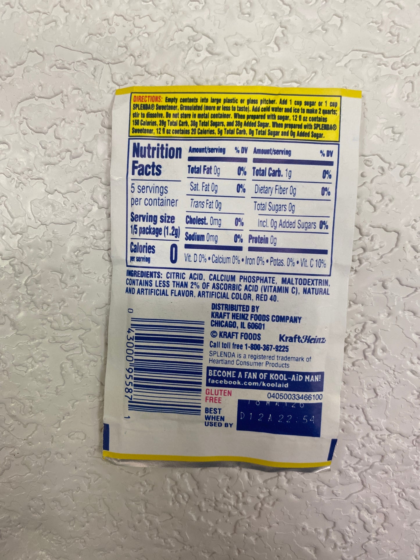 USA KOOL AID STRAWBERRY LEMONADE PACKET