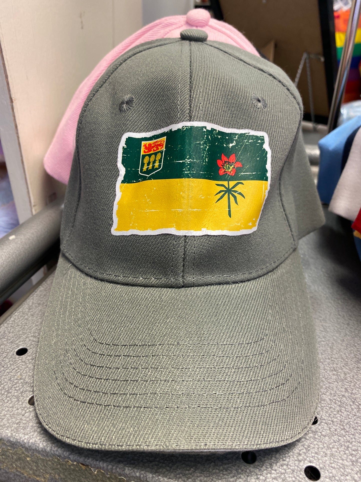 HAT DARK GREY SASK FLAG