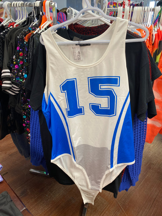MENS ATHLETIC ONESIE BLUE XXXL