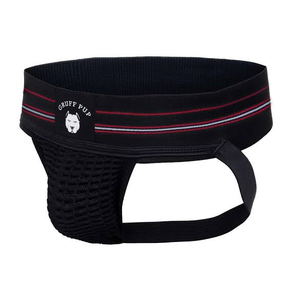 GRUFF PUP BLACK QUARTERBACK JOCK
