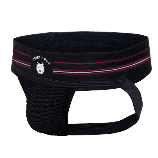 GRUFF PUP BLACK QUARTERBACK JOCK