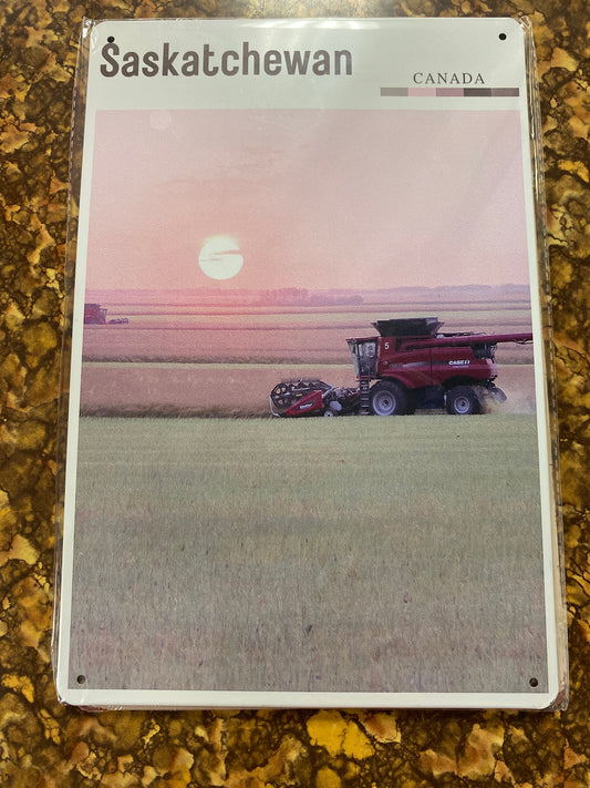 SASK HARVEST TIN DECOR