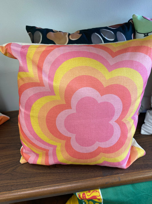 RETRO POP & GROOVY THROW PILLOW