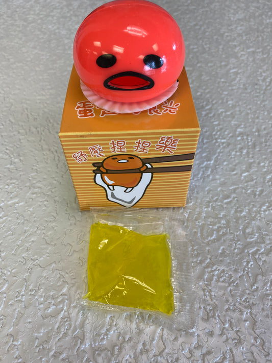 PUKING EGG YOLK STRESS BALL ORANGE