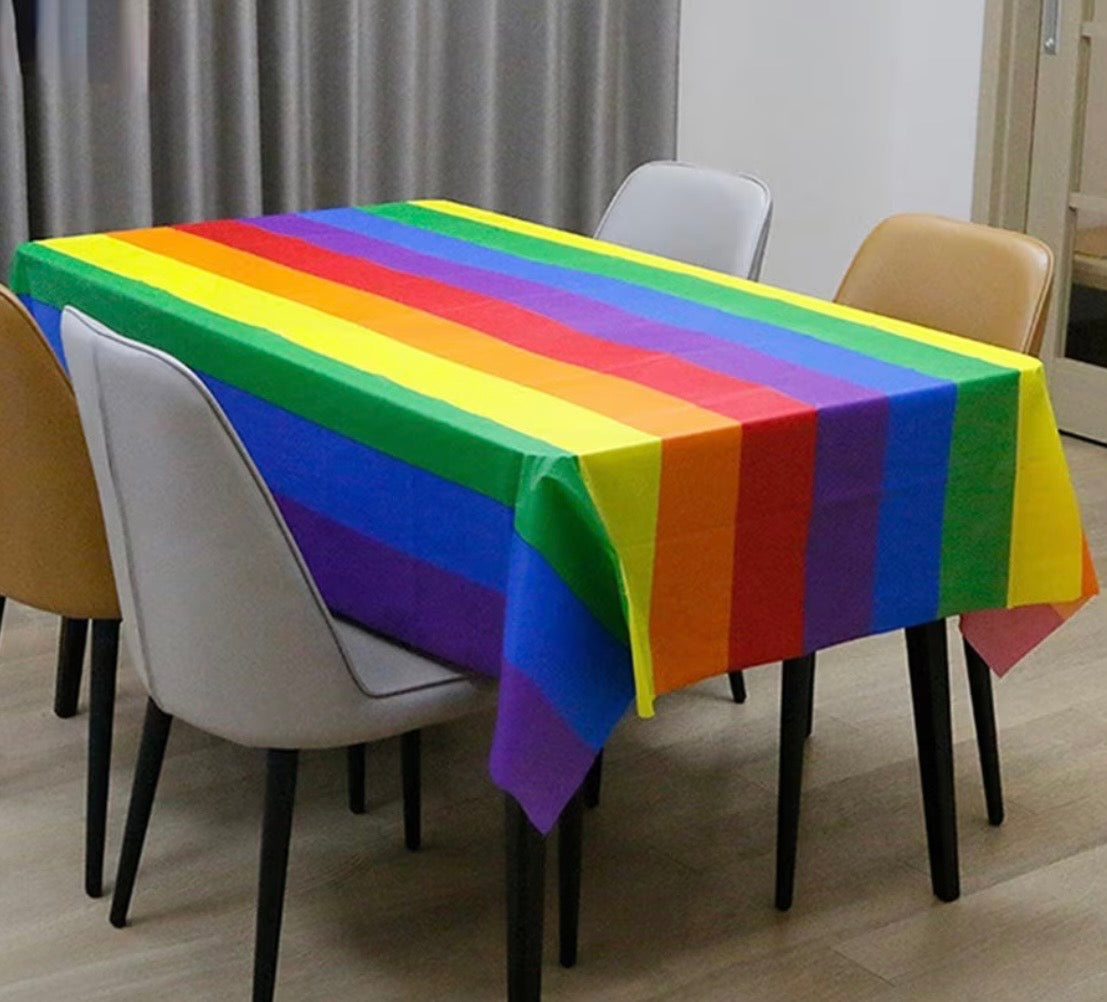 RAINBOW PRIDE DISPOSABLE TABLECLOTH