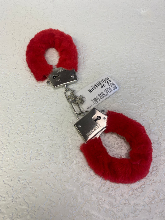 RED FUZZY HAND CUFFS