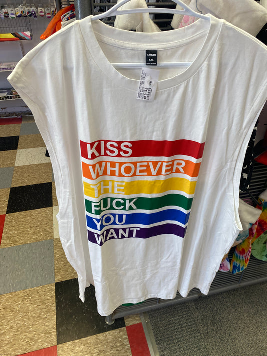 PRIDE WHITE TANK TOP 4XL