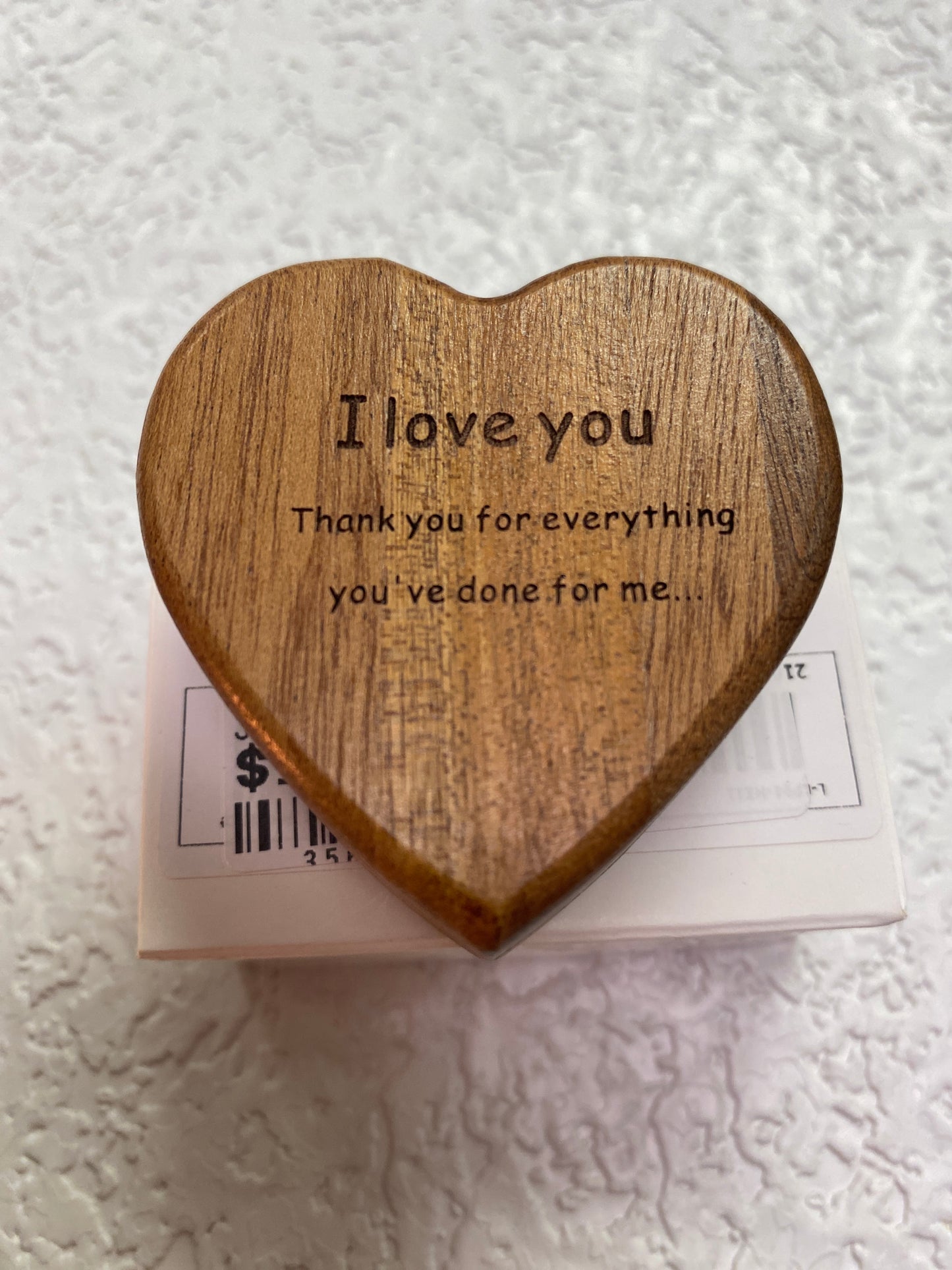 HEART SHAPED BAMBOO GIFT BOX WITH NECKLACE